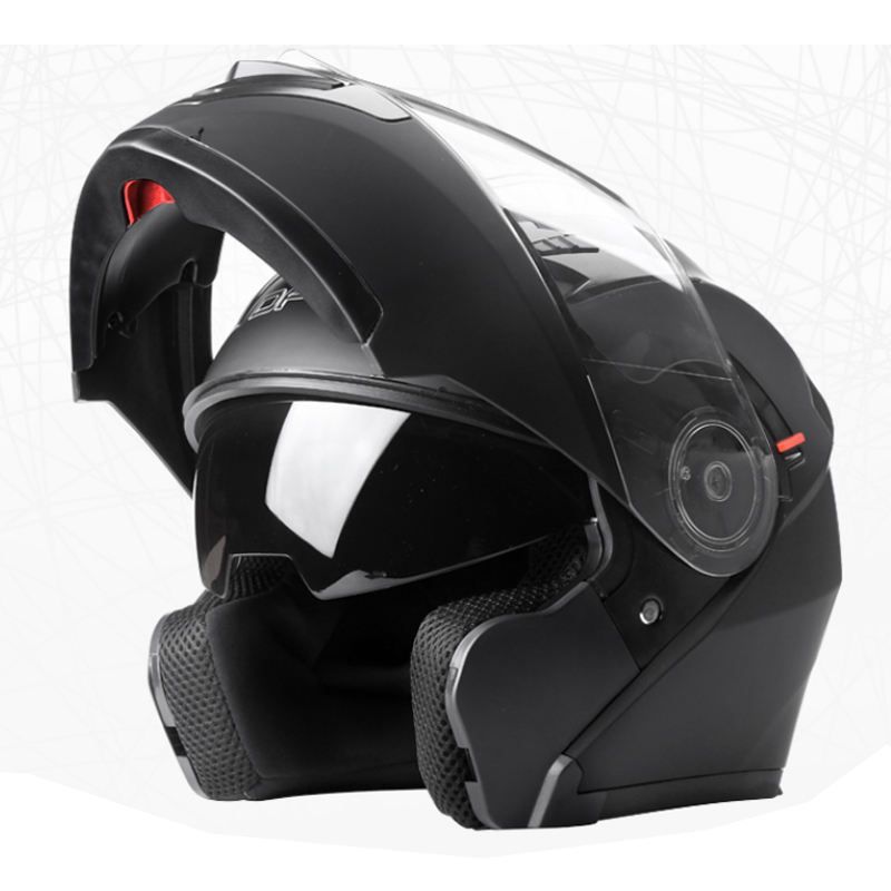 Full Face Variable Black Motorcycle Helmet