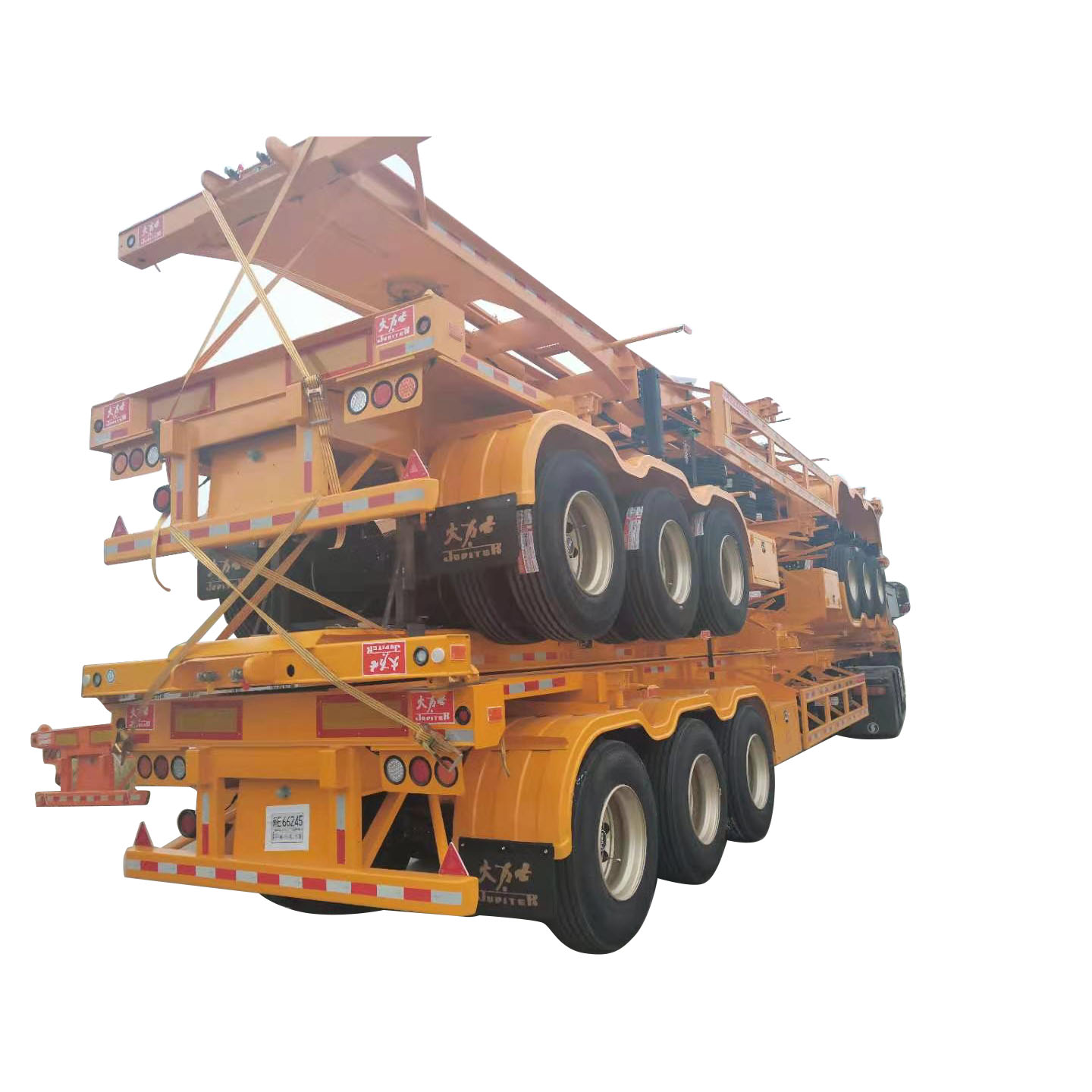 What is a skeleton semi trailer?